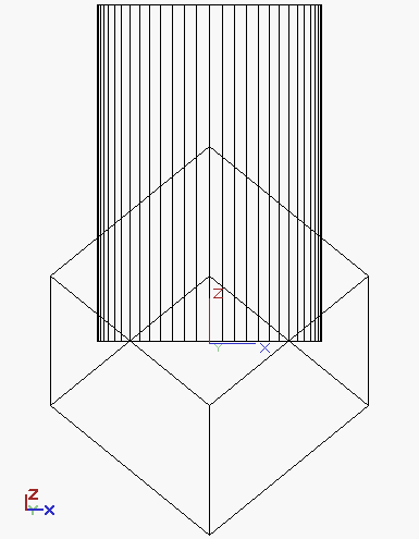 Cylinder and Cube in CAD program