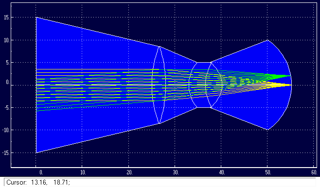Correction lens for eye immersed in water